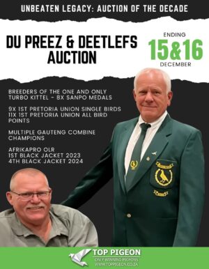 UPCOMING AUCTION - DU PREEZ & DEETLEFS - ENDING 15 & 16 DECEMBER